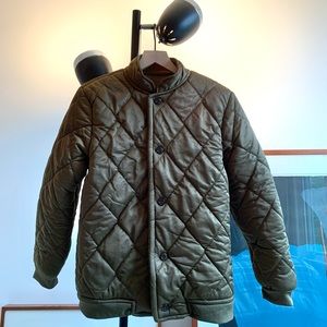 Vintage Diamond Quilted Hunting/Military Jacket